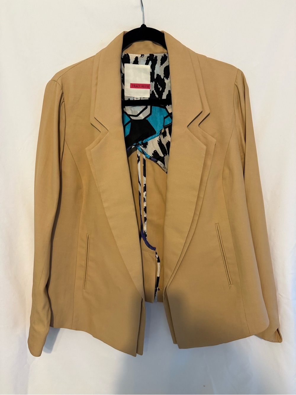 Tan Women's Tailored Blazer - Tracy Reese